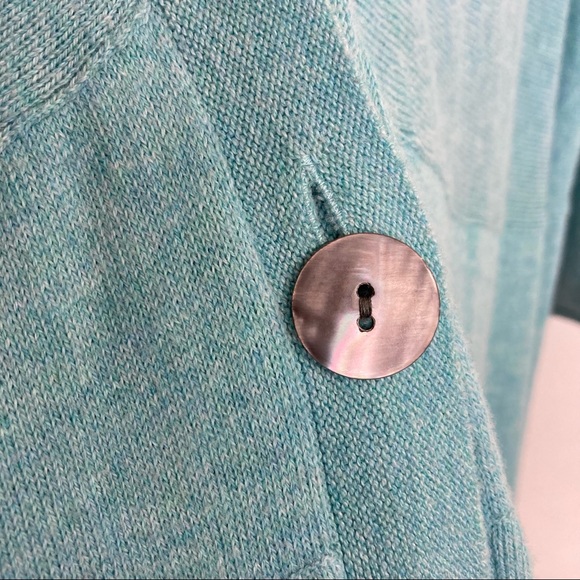 J Jill Purejill Cotton Cashmere Blend Cardigan M - Picture 3 of 8